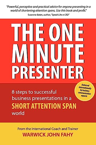 Beispielbild fr The One Minute Presenter zum Verkauf von SecondSale