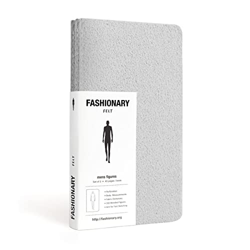 Beispielbild fr Fashionary Mini Felt Grey Mens Sketchbook A6 (Set of 3) zum Verkauf von Blackwell's