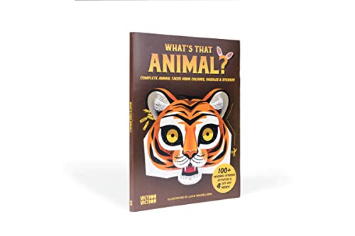Stock image for What's That Animal?: Complete animal faces using colours, doodle & stickers (What's That Face?) for sale by Y-Not-Books
