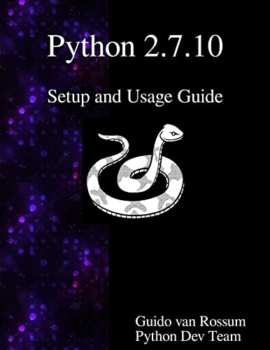 9789888381029: Python 2.7.10 Setup and Usage Guide