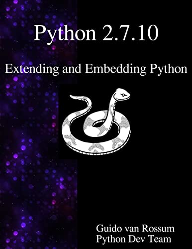 Immagine dell'editore per Python 2.7.10 Extending and Embedding Python venduto da California Books