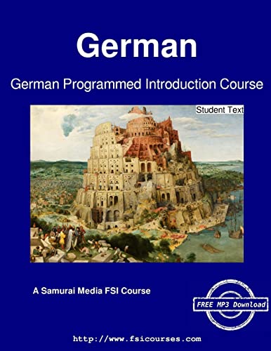 Imagen de archivo de German Programmed Introduction Course - Student Text a la venta por Lucky's Textbooks