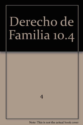 Stock image for Derecho De Familia 10.4 for sale by Hilando Libros