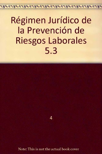 Stock image for Rgimen Jurdico De La Prevencin De Riesgos Laborales 5.3 for sale by Hilando Libros