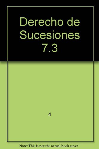 Stock image for Derecho De Sucesiones 7.3 for sale by Hilando Libros