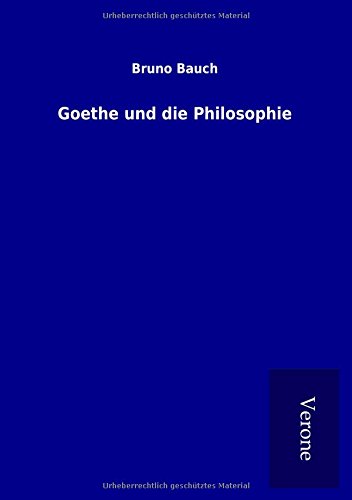 9789925003785: Goethe und die Philosophie