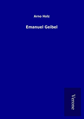 Stock-Bild f�r Emanuel Geibel