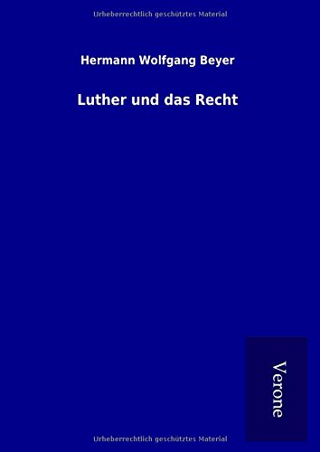 9789925064526: Luther und das Recht