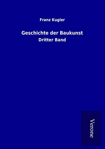 9789925072958: Geschichte der Baukunst: Dritter Band