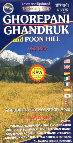 Stock image for Ghorepani Ghandruk and Poonhill-MAP for sale by medimops