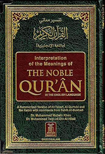 Stock image for The Noble Quran: Interpretation of the Meanings of the Noble Qur'an in the English Language (English and Arabic Edition). for sale by Books  Revisited