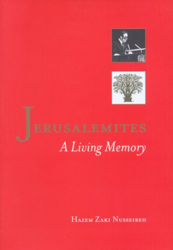 Stock image for Jerusalemites: A Living Memory for sale by Wizard Books