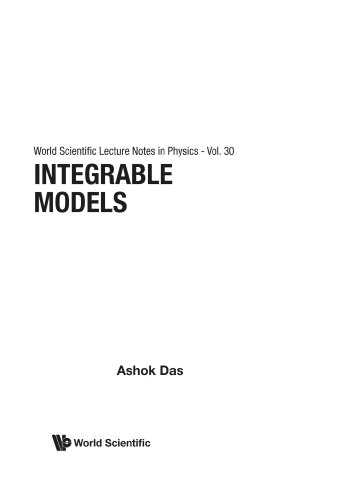 Integrable Models