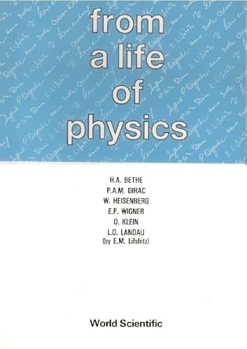 Stock image for From a Life of Physics for sale by Revaluation Books