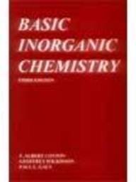 Beispielbild fr Basic Inorganic Chemistry zum Verkauf von Anybook.com
