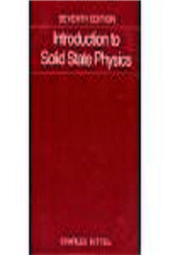 Stock image for Introduction to Solid State Physics International Ed Seventh Edition for sale by ThriftBooks-Dallas