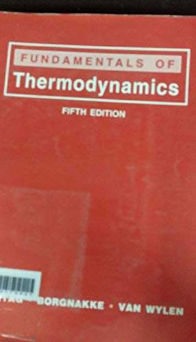 Stock image for Fundamentals Of Thermodynamics 5/E for sale by Mispah books