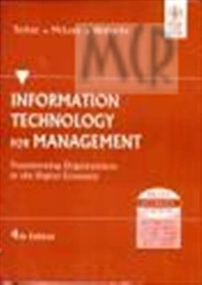 Stock image for Information Technology For Management, 2/E for sale by Basi6 International