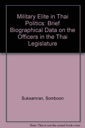 Military Elite in Thai Politics
