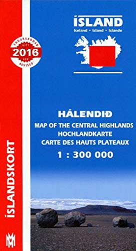 9789979323983: Island 1 : 300 000. Hochlandkarte (Central Highlands Iceland Map 1:300 000)