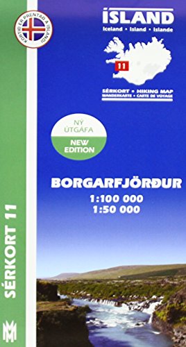 9789979331155: Island Serkort 11 Borgarfjordur 1 : 100 000
