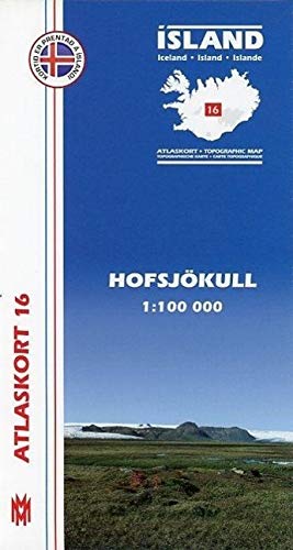9789979331322: Island Atlaskort 16 Hofsjkull 1:100.000