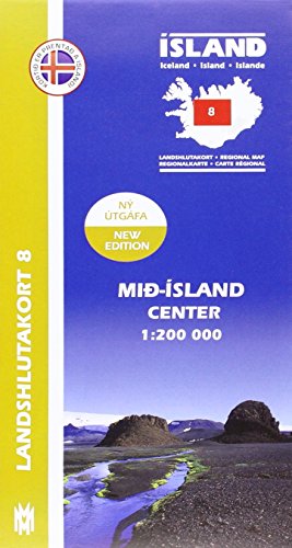 Stock image for Central Iceland Map 1: 200 000: Regional Map 8 for sale by Blackwell's