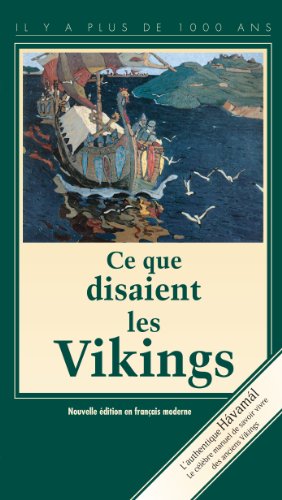 Stock image for Ce Que Disaient les Vikings for sale by Better World Books