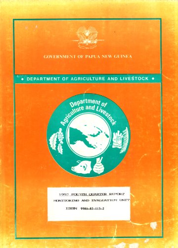 Stock image for 1993 Fourth Quarter Report: Monitoring and Evaluation Unit for sale by Masalai Press