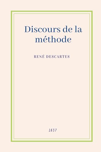 Beispielbild fr Discours de la mthode (French Edition) zum Verkauf von GF Books, Inc.