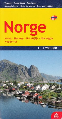 Stock image for Norway Road Map (English and Russian Edition) for sale by GF Books, Inc.