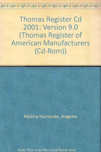 9789990025507: Thomas Register Cd 2001: Version 9.0 (Thomas Register of American Manufacturers (Cd-Rom))