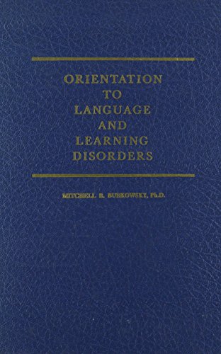 Imagen de archivo de Orientation to Language and Learning Disorders a la venta por Better World Books