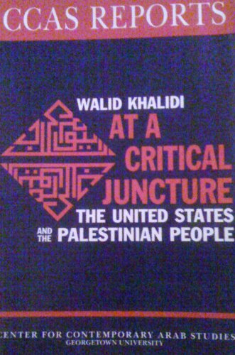 Stock image for At a Critical Juncture: The United States and the Palestinian People for sale by Zubal-Books, Since 1961