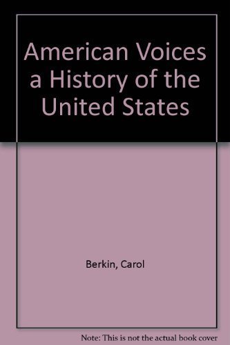 9789990813838: American Voices a History of the United States