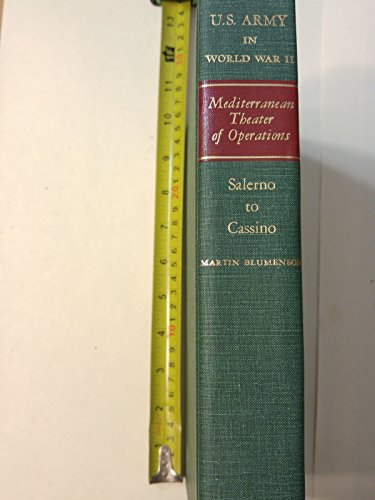Beispielbild fr The Mediterranean Theater of Operations: Salerno to Cassino (United States Army zum Verkauf von Byrd Books