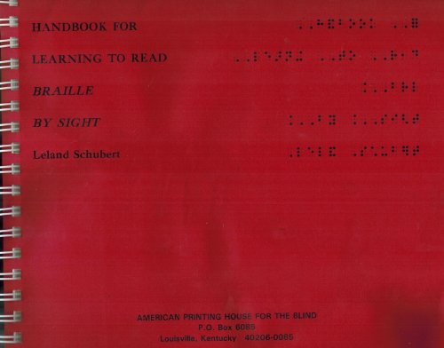 Stock image for Handbook for Learning to Read Braille by Sight for sale by HPB-Emerald