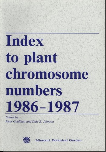 Imagen de archivo de Index to Plant Chromosome Numbers 1986-1987/Msb-30 a la venta por Revaluation Books