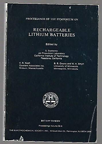 Imagen de archivo de Rechargeable Lithium Batteries a la venta por Zubal-Books, Since 1961