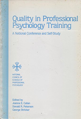 9789991917740: Quality in Professional Psychology Training : A National Conference and Self-Study