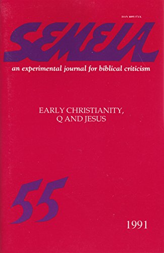 9789992059128: Semeia 55: Early Christianity, Q and Jesus