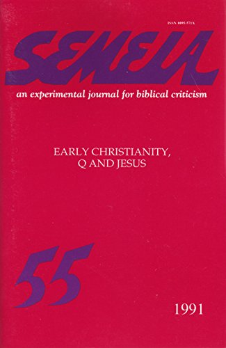 Stock image for Semeia 55: Early Christianity, Q and Jesus for sale by Masalai Press