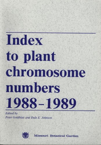 Imagen de archivo de Index to Plant Chromosome Numbers 1988-1989 a la venta por Revaluation Books