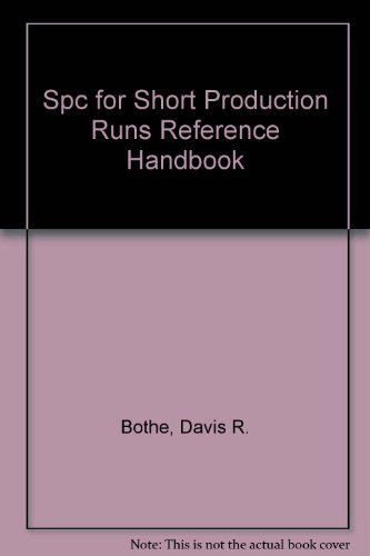 9789992286333: Spc for Short Production Runs Reference Handbook