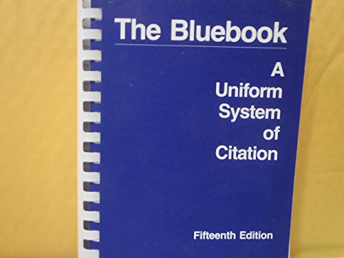 9789992599402: The Bluebook: A Uniform System of Citation