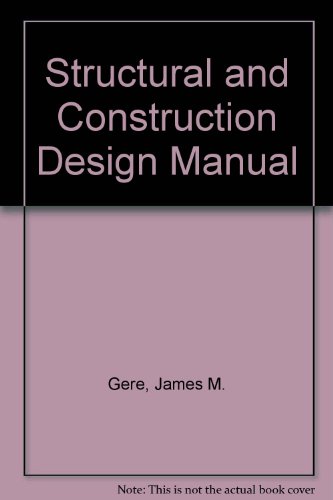 Stock image for Structural and Construction Design Manual Gere, James M. for sale by CONTINENTAL MEDIA & BEYOND