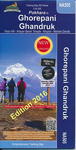 Stock image for Pokhara to Ghorepani Ghandruk Trekking Map (Himalaya Trekking Maps) 1:50.000 for sale by medimops