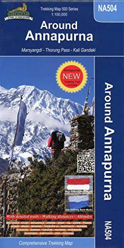 9789993347217: Around Annapurna 1 : 100 000: Marsyangdi - Thorung Pass - Kali Gandaki. Comprehensive Trekking Map