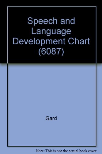 9789994319480: Speech and Language Development Chart (6087)