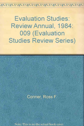 9789994632541: Evaluation Studies: Review Annual, 1984 (Evaluation Studies Review Series)